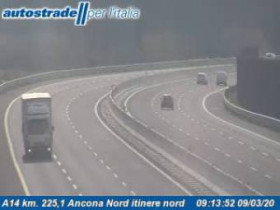 Imagen de vista previa de la cámara web Ancona - Traffic A14 - KM 224,6